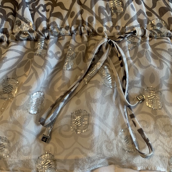 Whit House Black Market silver gray top - Picture 3 of 7